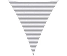 Saulės burė Šviesiai pilka ir balta. 5 x 6 x 6 m