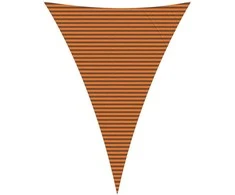 Saulės burė Oranžinė ir ruda 5 x 7 x 7 m