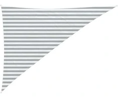 Saulės burė Šviesiai pilka ir balta. 3 x 4 x 5 m