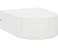 Lauko sieniniai šviestuvai, 2 vnt., 11 W, balti, apvalūs