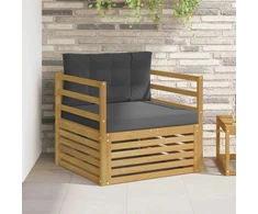Lauko sofa Balta ir antracito