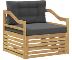 Lauko sofa Balta ir antracito