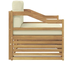 Lauko sofa Balta ir kreminė