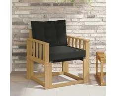 Lauko sofa Kietasis akacijos medis ir Textilene Balta