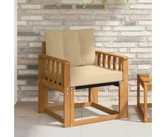 Lauko sofa Kietos akacijos mediena Natūrali