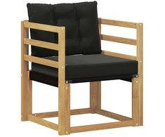Lauko sofa Kietasis akacijos medis ir Textilene Balta