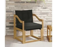 Lauko sofa Kietasis akacijos medis ir Textilene Balta