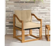 Lauko sofa Kietos akacijos mediena Natūrali