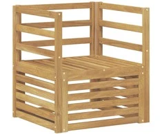 Lauko sofa Kietos akacijos mediena Balta