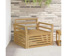 Lauko sofa Kietos akacijos mediena Balta