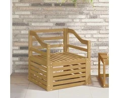 Lauko sofa Kietos akacijos mediena Balta