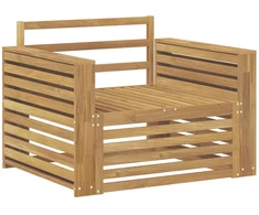 Lauko sofa Kietos akacijos mediena Balta