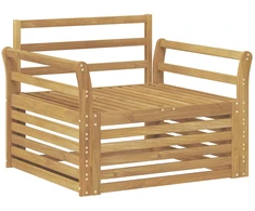 Lauko sofa Kietos akacijos mediena Balta