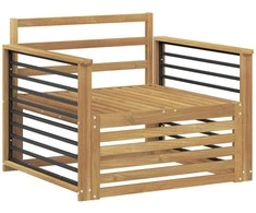 Lauko sofa Kietos akacijos mediena Balta
