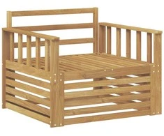 Lauko sofa Kietos akacijos mediena Balta