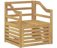 Lauko sofa Kietos akacijos mediena Balta