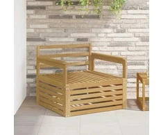 Lauko sofa Kietos akacijos mediena Balta