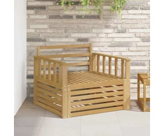 Lauko sofa Kietos akacijos mediena Balta