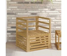 Lauko sofa Kietos akacijos mediena Balta