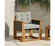 Lauko sofa Kietos akacijos mediena Natūrali