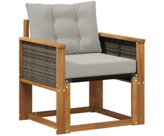 Lauko sofa Kietos akacijos mediena Natūrali