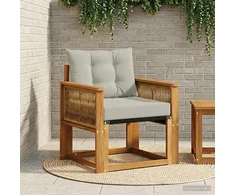 Lauko sofa Kietos akacijos mediena Natūrali