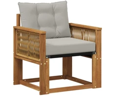 Lauko sofa Kietos akacijos mediena Natūrali
