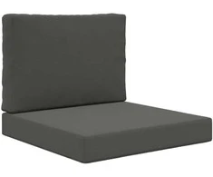 Lauko sofa pagalvėlė 2 pcs Antracitas Poliesteris