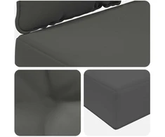 Lauko sofa pagalvėlė Poliesteris Antracito 60 x 50,5 cm