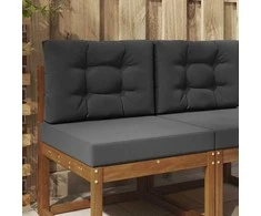 Lauko sofa pagalvėlė 2 pcs Antracitas Poliesteris