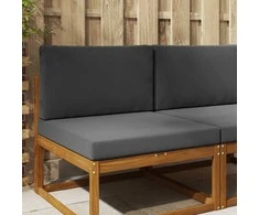 Lauko sofa pagalvėlė 2 pcs Antracitas Poliesteris