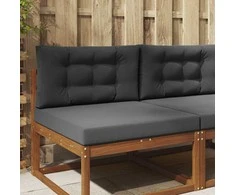 Lauko sofa pagalvėlė 2 pcs Antracitas Poliesteris