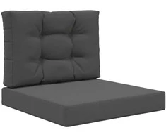 Lauko sofa pagalvėlė 2 pcs Antracitas Poliesteris