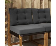 Lauko sofa pagalvėlė 2 pcs Antracitas Poliesteris