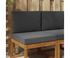 Lauko sofa pagalvėlė 2 pcs Antracitas Poliesteris