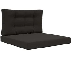 Lauko sofa pagalvėlė 2 pcs Juodas Poliesteris