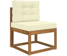 Lauko sofa pagalvėlė 2 pcs Kreminė Poliesteris
