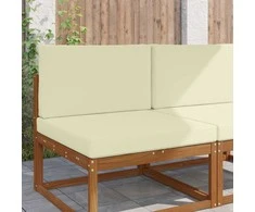 Lauko sofa pagalvėlė 2 pcs Kreminė Poliesteris