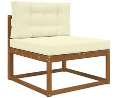 Lauko sofa pagalvėlė 2 pcs Kreminė Poliesteris