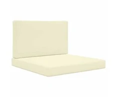 Lauko sofa pagalvėlė 2 pcs Kreminė Poliesteris