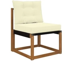 Lauko sofa pagalvėlė 2 pcs Kreminė Poliesteris