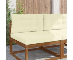 Lauko sofa pagalvėlė 2 pcs Kreminė Poliesteris