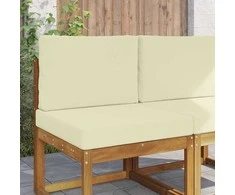 Lauko sofa pagalvėlė 2 pcs Kreminė Poliesteris