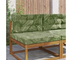 Lauko sofa pagalvėlė 2 pcs Lapų dizainas Poliesteris