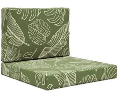 Lauko sofa pagalvėlė 2 pcs Lapų dizainas Poliesteris