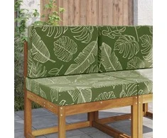 Lauko sofa pagalvėlė 2 pcs Lapų dizainas Poliesteris