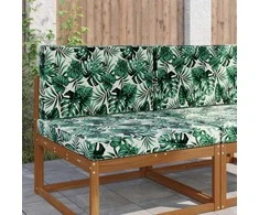 Lauko sofa pagalvėlė 2 pcs Lapų raštas Poliesteris