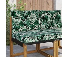 Lauko sofa pagalvėlė 2 pcs Lapų raštas Poliesteris
