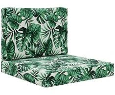 Lauko sofa pagalvėlė 2 pcs Lapų raštas Poliesteris