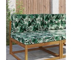 Lauko sofa pagalvėlė 2 pcs Lapų raštas Poliesteris